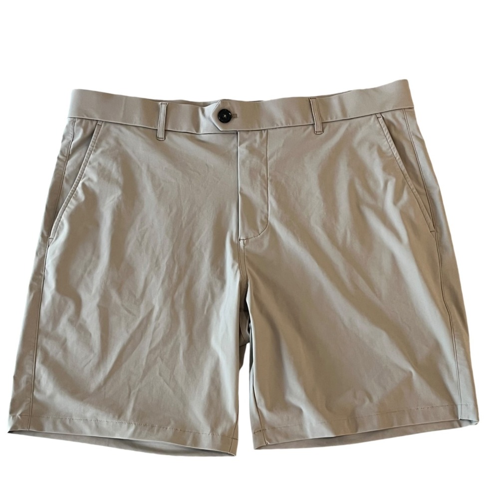 Greyson Montauk Shorts Mens 36 Tan 8" Performance Golf Wolf